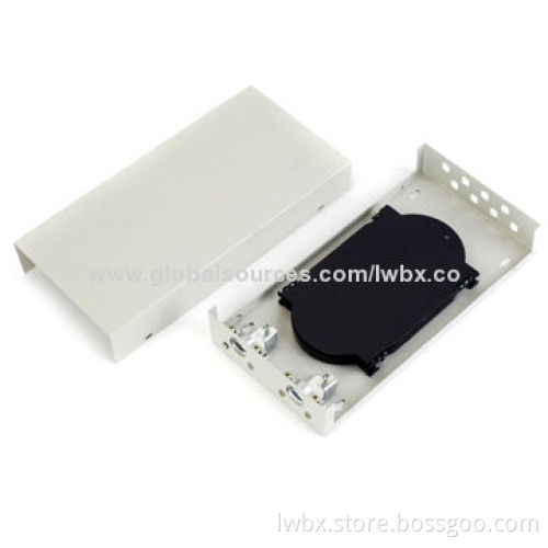 Adjustable LWL Splice Box 1U with Metal Housing, Suitable for 8 x ST/SC